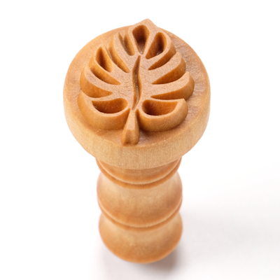 MKM Monstera Leaf 2.5cm wood stamp